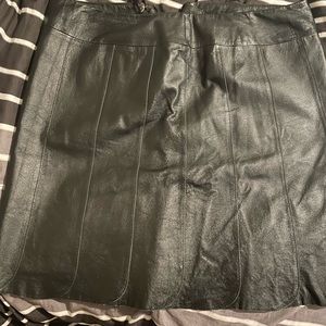 Leather skirt